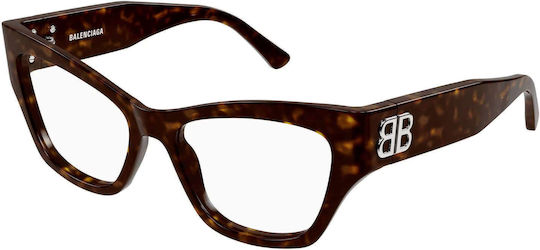 Balenciaga Rame Ochelari Ochi de pisică Maro BB0362O-002