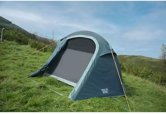Vango Soul 300 Camping Tent Mountaineering Blue with Double Cloth 3 Seasons for 3 People Waterproof 3000mm 285x190x120cm Deep Blue