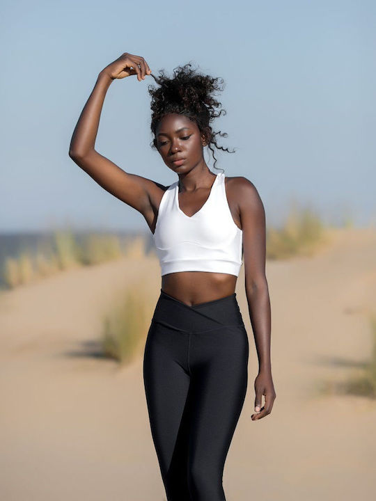 Women's Sports Bra with Light Padding White
