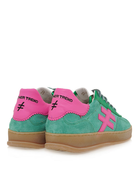 Sneakers Μέντα Καστόρι Φούξια