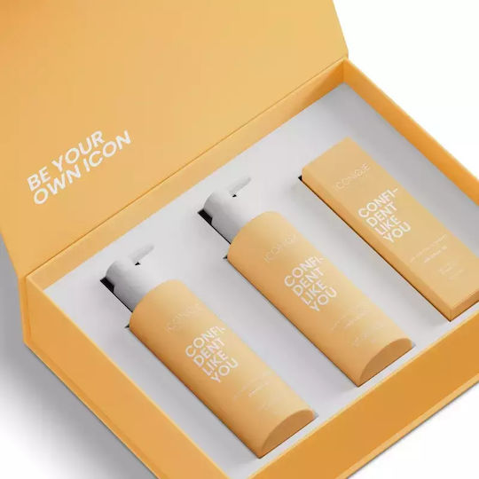 Iconique Professional Confident Like Hair Care Set for Hair Loss for Frizzy Hair with Shampoo Conditioner and Serum 3 Pieces