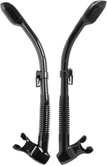 CressiSub Snorkel Black with Silicone Mouthpiece