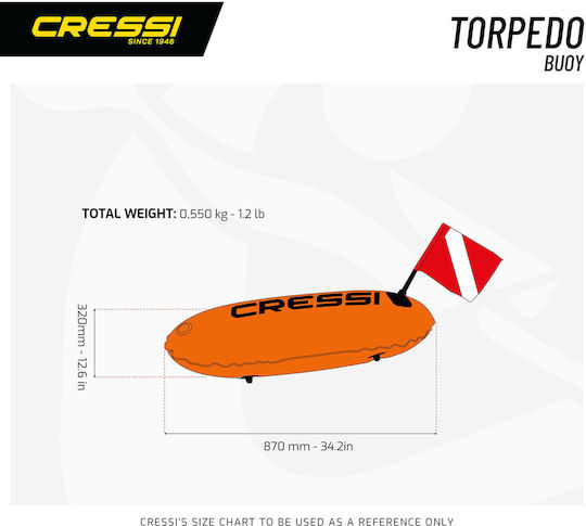 CressiSub Буй Торпедо BTA 611600