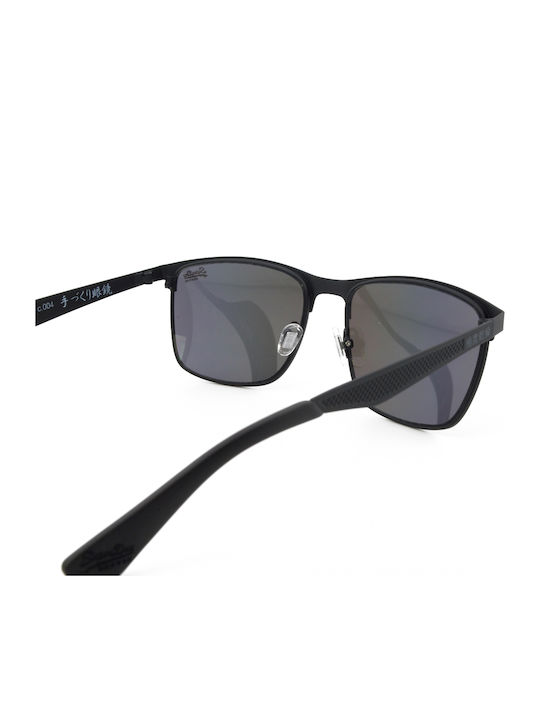 Superdry Men's Sunglasses with Black Metal Frame and Multicolour Mirror Lens ACE004
