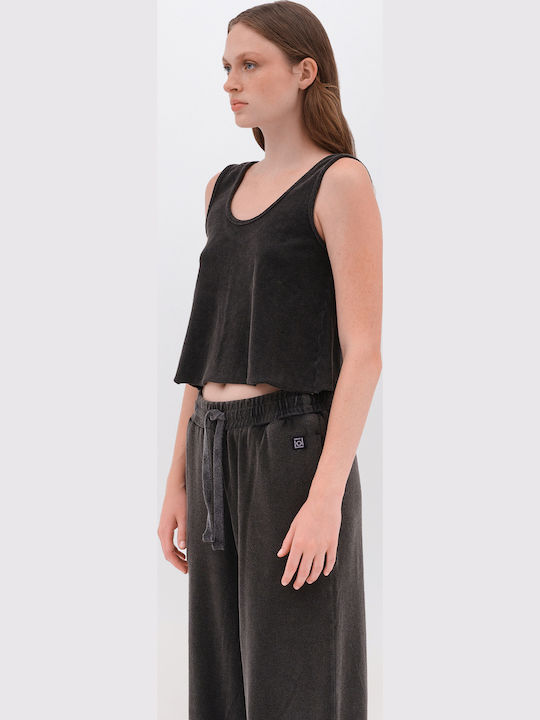 Women's Blouse Cotton Vintage Black