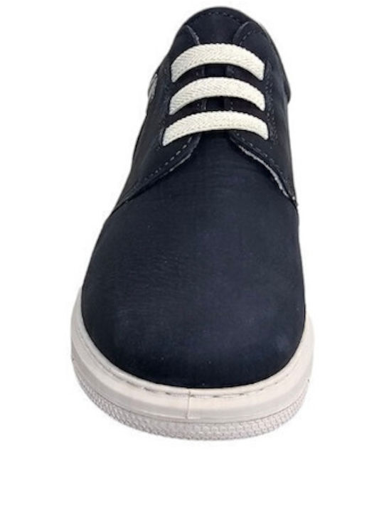 Men's Leather Casual Shoes Blue