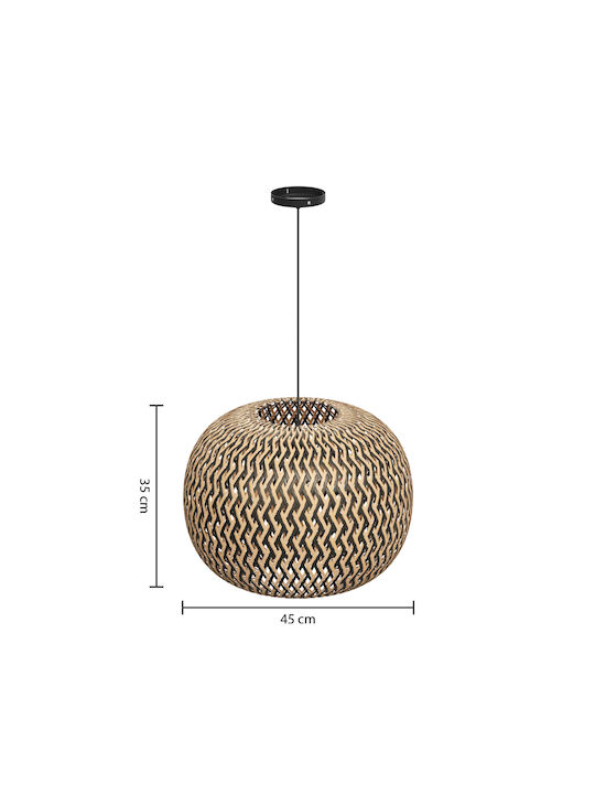 Atmosphera Sinai Beige Boho Ceiling Light 45x45cm