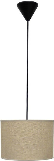Heronia Adjustable Pendant Light Beige with Socket E27 20x95cm
