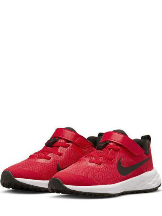 Revolution Revolution 6 Kids Sports Shoes Running with Hoop & Loop Closure University Red / Black