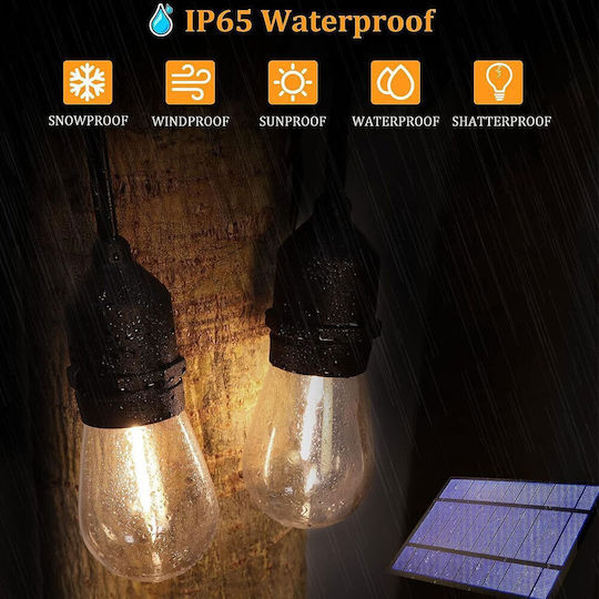Rixme Rixme Hanging Solar Light Garland RGB with Remote Control