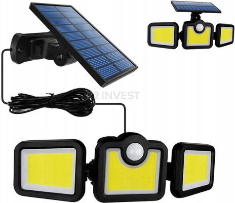 SPM Wall Mounted Solar Light with Cold White Light 6000K IP65