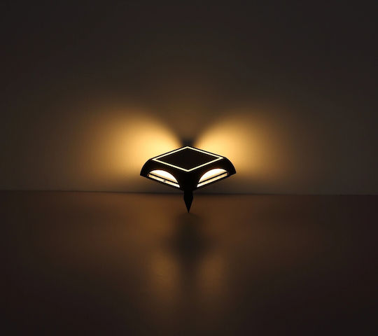Globo Lighting Καρφωτό Ηλιακό Φωτιστικό 1.2W με Θερμό Λευκό Φως 3000K IP65 14x14x3.6εκ.
