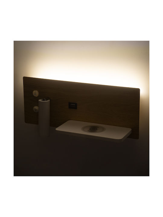 GloboStar Paladin Modern Leuchte Wand mit Integrierter LED und Neutralweißes Licht 30x11x12cm