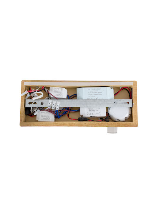 GloboStar Paladin Modern Leuchte Wand mit Integrierter LED und Neutralweißes Licht 30x11x12cm