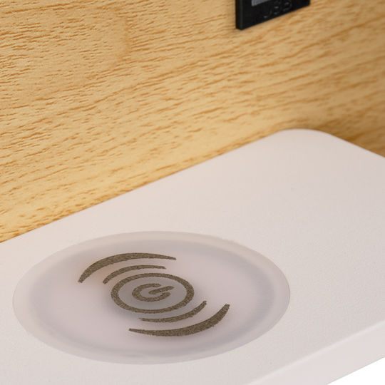 GloboStar Paladin Modern Lamp Wall with Integrated LED and Natural White Light 30x11x12cm