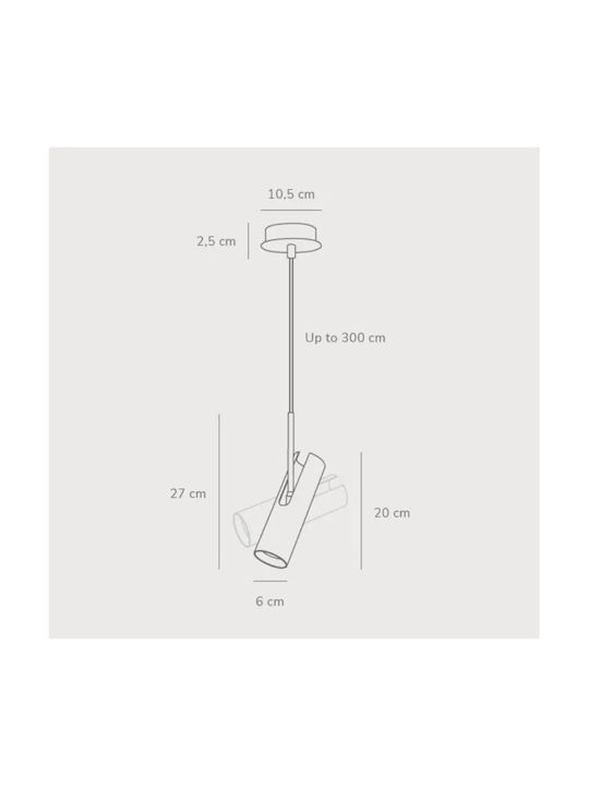 Nordlux Single Spot with Socket GU10 in White Color