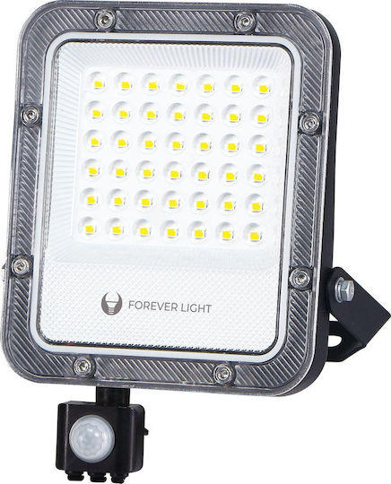 Forever Light Στεγανός Προβολέας LED 30W Φυσικό Λευκό 4000K με Αισθητήρα Κίνησης IP65
