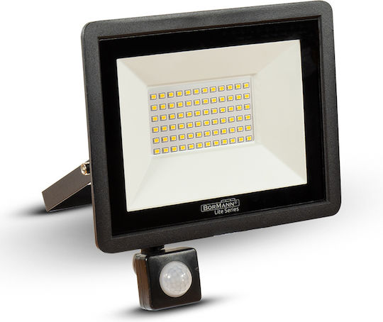 Bormann BLF1950 Waterproof LED Flood Light 10W Natural White 4000K with Motion Sensor IP65
