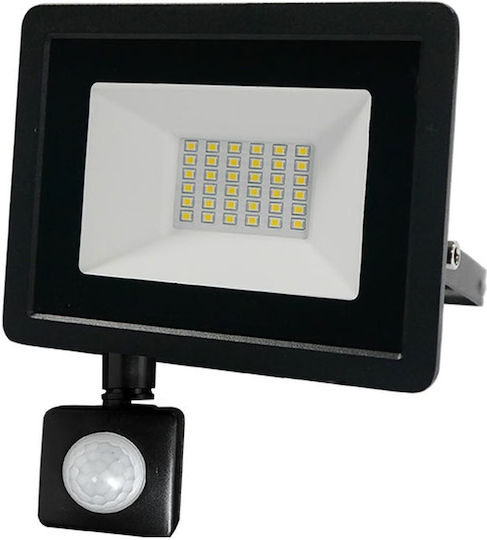 Bormann BLF1940 LED Flood Light 10W Natural White 4000K with Motion Sensor