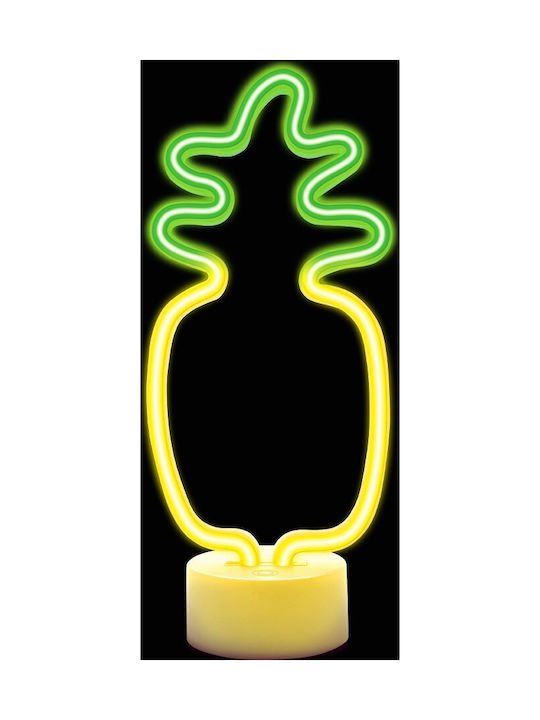 Neon Led On Stand Pineapple Orange Green Usb-c Fsc-12 Forever Light