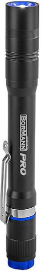 Bormann Rechargeable Flashlight LED IPX4 with Maximum Brightness 120lm