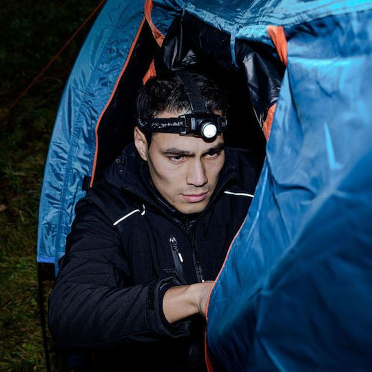 Brennenstuhl Rechargeable Headlamp LED IP44 with Maximum Brightness 250lm Black