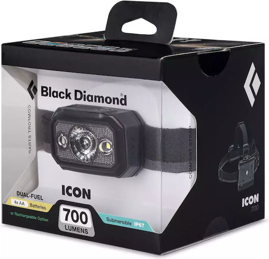 Black Diamond Φακός Κεφαλής LED IP67 με Μέγιστη Φωτεινότητα 700lm Icon 700