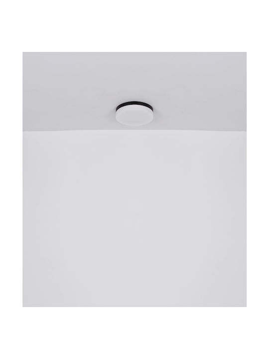 Globo Lighting Ceiling Mount Light Bathroom 24cm Black with Socket E27