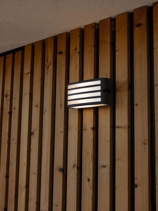 Lutec Zebra Wall-Mounted Outdoor Light E27 IP44 22x9x11cm