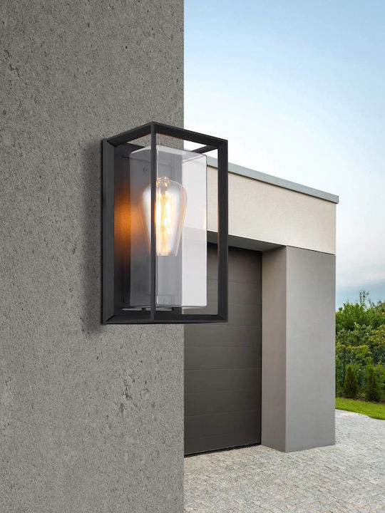 Globo Lighting Wall-Mounted Outdoor Ceiling Light E27 IP44 13x24.8εκ.