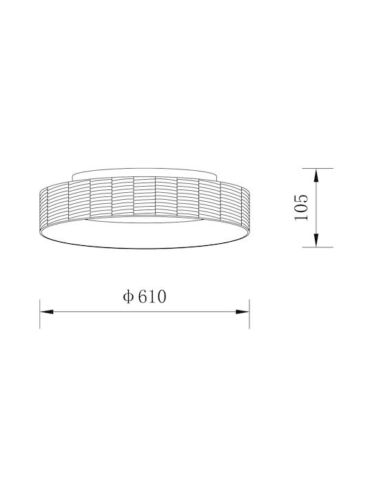 Sun Light Mount Ceiling Light 61cm Sun Light Mount Ceiling Light 61cm