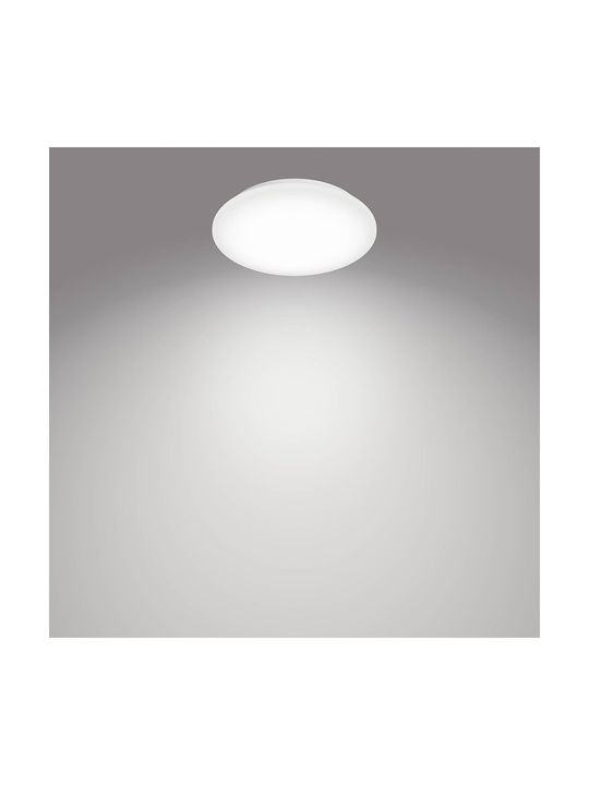 Philips Moire Πλαφονιέρα Οροφής 25εκ. Λευκή με Ενσωματωμένο LED