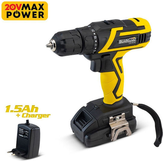 Bormann BCD2400 Δραπανοκατσάβιδο Μπαταρίας 20V 1x1.5Ah
