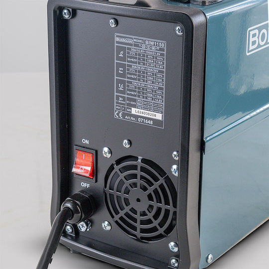 Bormann Pro BIW1150 Welding Machine MAG / MIG / TIG / MMA with Maximum Welding Current 150A and Duty Cycle 60%