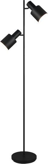 Trio Lighting Floor Lamp H161xW48cm. with Socket for Bulb E27 Black