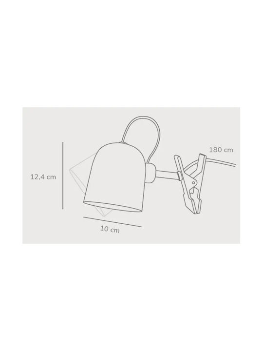 Nordlux Office Lamp for Socket GU10 and Clip in White Color