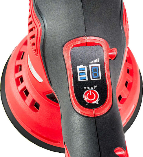 Raider Έκκεντρος Αλοιφαδόρος 12V 2x2Ah με Ταχύτητα 300-2400rpm & Ρύθμιση Στροφών
