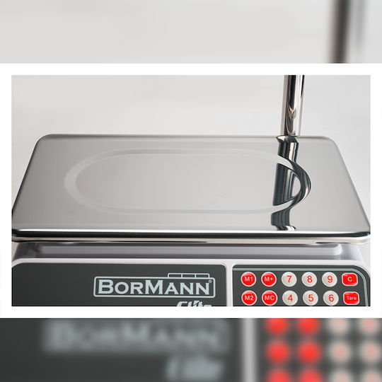 Bormann Electronic Retail Scale with Column with Weighing Capacity of 40kg and Division 10gr