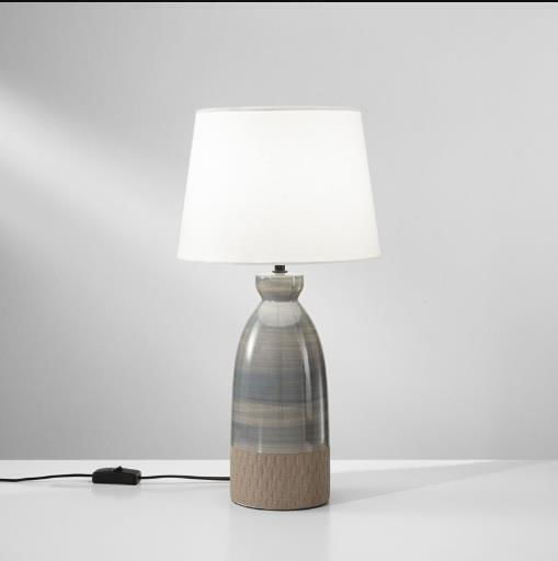 Navajo Ceramic Table Lamp with Fabric Shade I-navajo-l Fan Europe Ø25cm