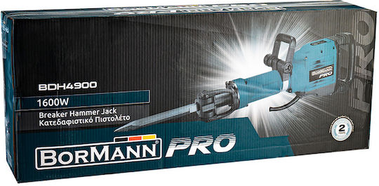 Bormann Pro BDH4900 Κρουστικό Κατεδαφιστικό Ρεύματος 1600W με Υποδοχή HEX 035237