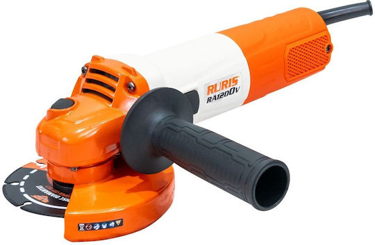 Ruris RA1200V Τροχός 115mm Ρεύματος 1200W με Ρύθμιση Στροφών