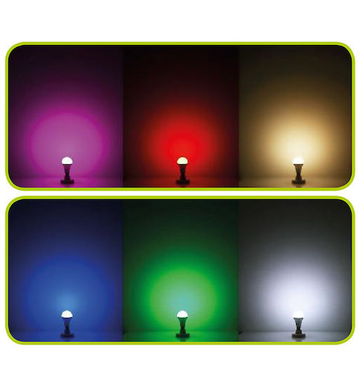 Diolamp Bec Smart LED 5W pentru Dulie E27 și Formă G45 RGB 380lm Reglabil în intensitate