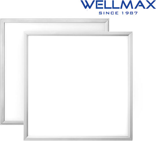 Wellmax Recessed LED Panel 40W 60x60cm