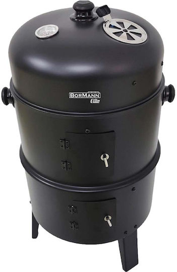 Bormann BBQ1970 Charcoal Grill with Lid and Thermometer 37cmx37cm