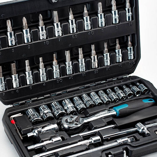 Bormann BΗΤ5100 Set Ratchet 1\4" 46pcs 024675