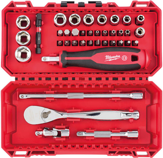 Milwaukee Shockwave Set Ratchet 38pcs 4932498381