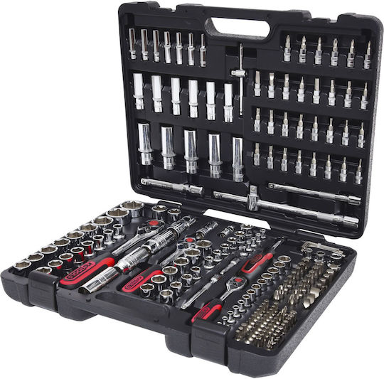 Ks Tools Καστάνια με Καρυδάκια 1\2" & 1\4" & 3\8" 195τμχ