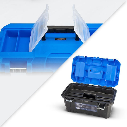 Bormann Pro BTB3312 Куфар за ръчни инструменти Пластмаса с табакиера Ш48.5xД28.5xВ24см