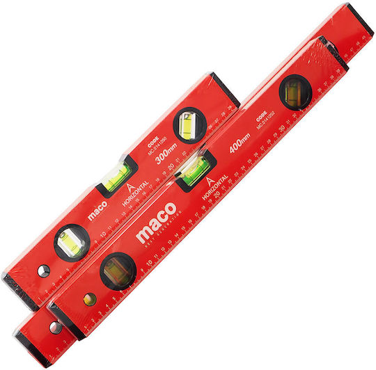 Maco 0141252 Wasserwaage Aluminium 40cm mit 3 Augen