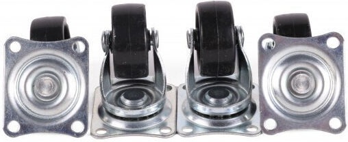EDM Grupo S7900495 Roți Rotative Din Cauciuc 4 Bucăți 50x50mm